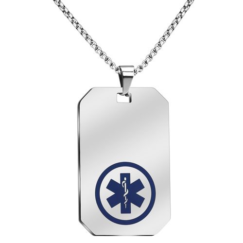 **COI Titanium Medical Alert Tag Pendant-9869BB