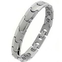 ***COI Titanium Bracelet With Steel Clasp(Length: 8.27 inches)-00033BB