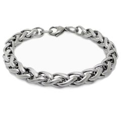 ***COI Titanium Bracelet With Steel Clasp(Length: 8.27 inches)-00708BB